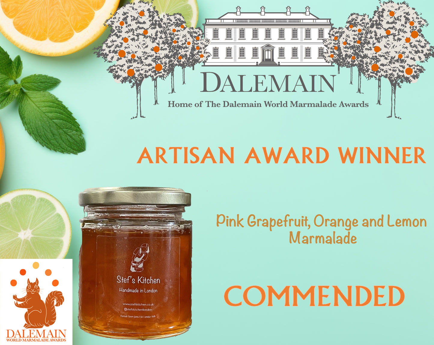 Pink Grapefruit, Orange and Lemon Marmalade